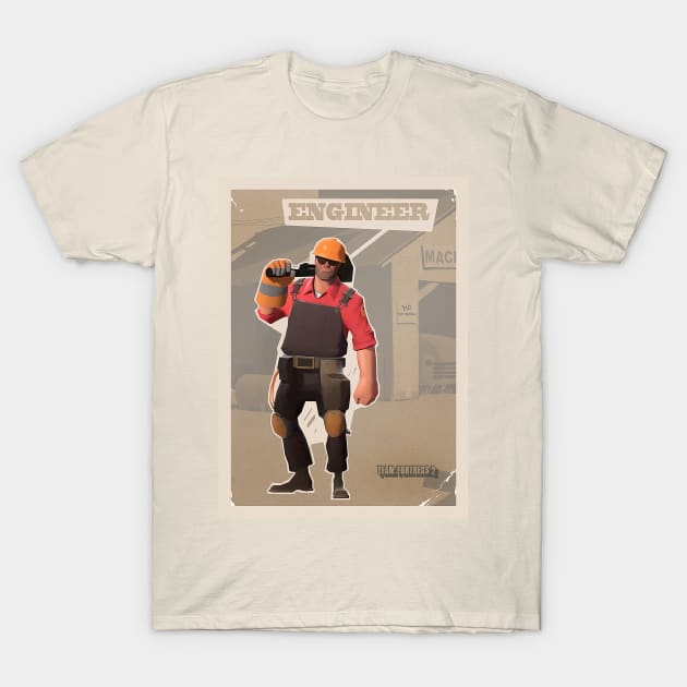 Team Fortress 2 Engineer T-Shirt by DANJ16